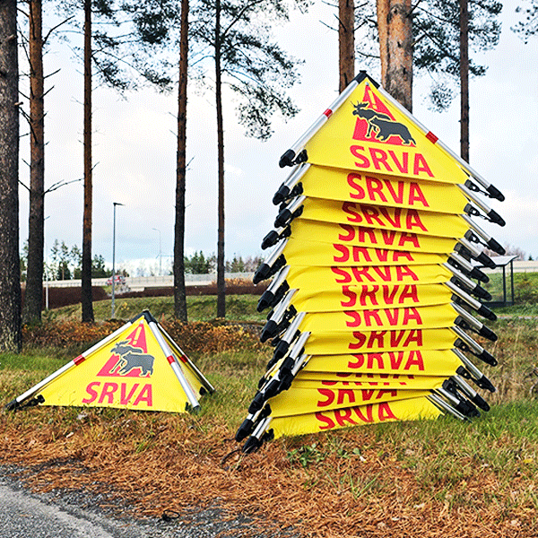 Signal Tipi varningsskylt SRVA jaktskylt egen design