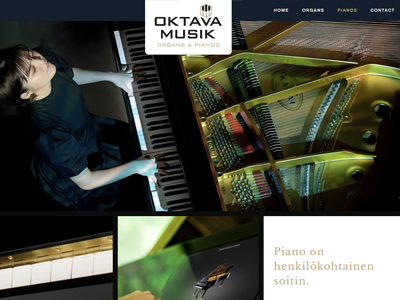 Webbsida Hemsida WordPress Optimerad Pris Webbdesign Oktava Musik