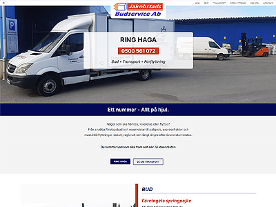 Webbsida Hemsida Google vänlig Optimerad Pris Webbdesign S Haga Transport